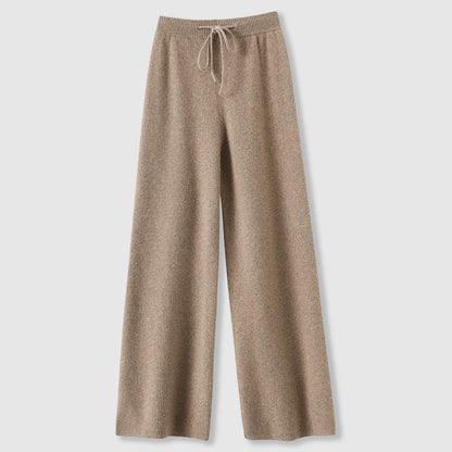 Emma Luxurious Wide-Leg Cashmere Trousers