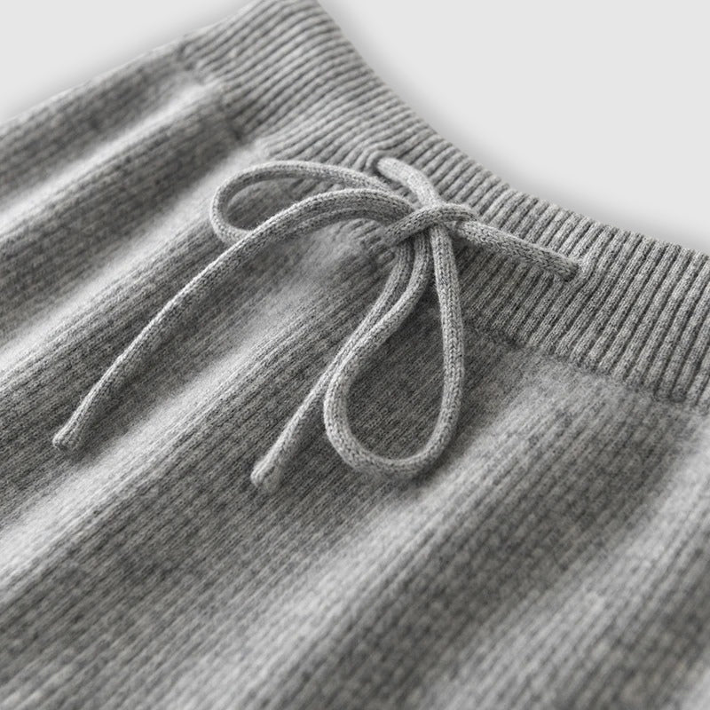 Emma Luxurious Wide-Leg Cashmere Trousers