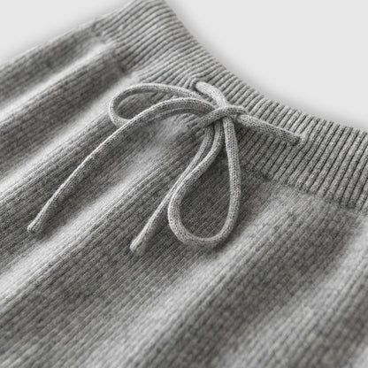 Emma Luxurious Wide-Leg Cashmere Trousers