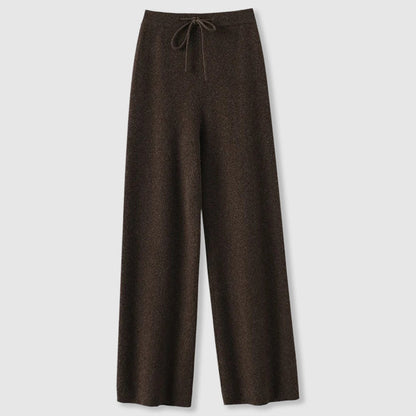 Emma Luxurious Wide-Leg Cashmere Trousers
