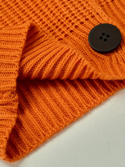 Léa Cardigan Texturé à Boutons Statement