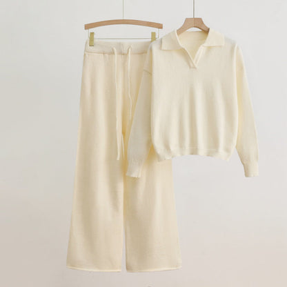 Élise Ensemble pull et pantalon ample élégant