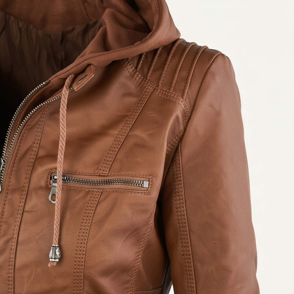 Clara Élégante Veste avec Capuche Amovible