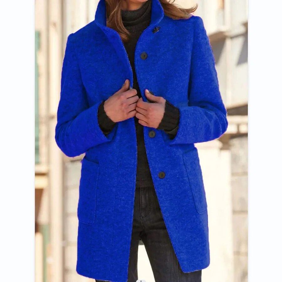 Sophie Elegant and Soft Winter Coat with a Wool-like Effect