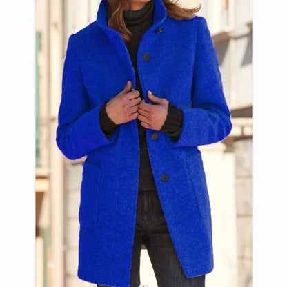 Sophie Elegant and Soft Winter Coat with a Wool-like Effect