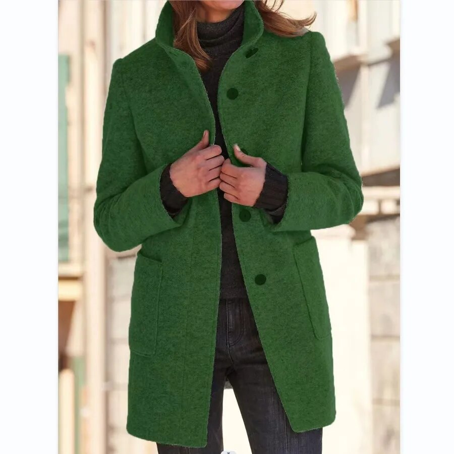Sophie Elegant and Soft Winter Coat with a Wool-like Effect