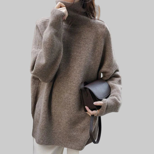 ZOÉ SOFT WOOL TURTLENECK PULLOVER