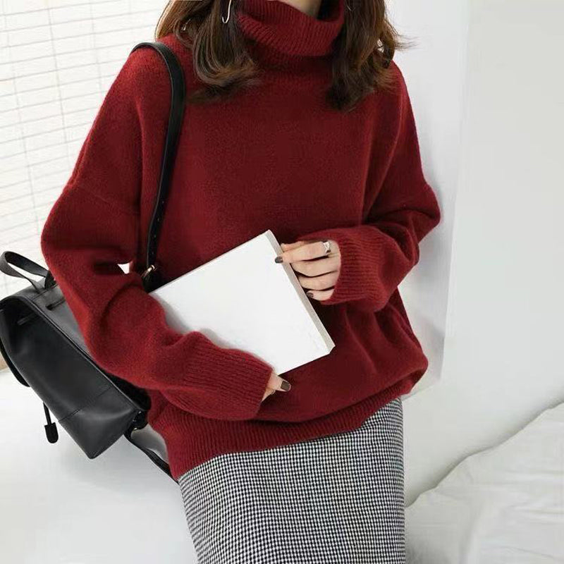 ZOÉ SOFT WOOL TURTLENECK PULLOVER