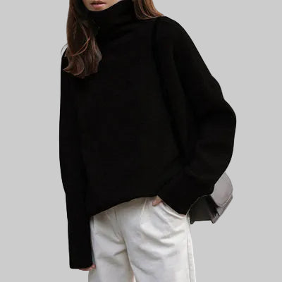 ZOÉ SOFT WOOL TURTLENECK PULLOVER