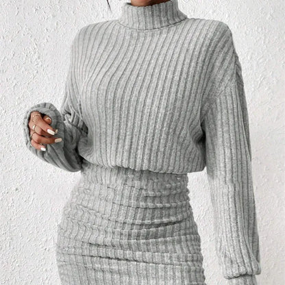 Clara Élégante et Confortable Robe Pull Tricotée