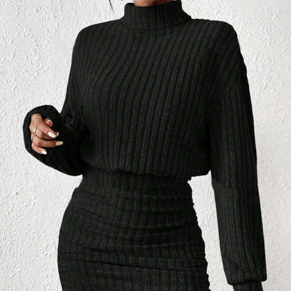 Clara Élégante et Confortable Robe Pull Tricotée