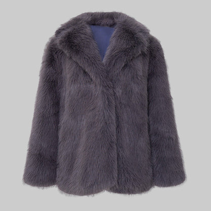 Manteau Court Uni  - Élégance et Style