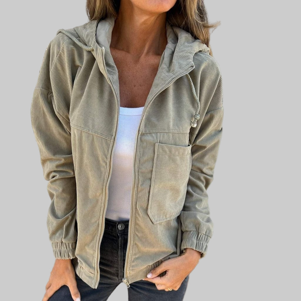 Alice - Veste  Élégante en Velours Côtelé