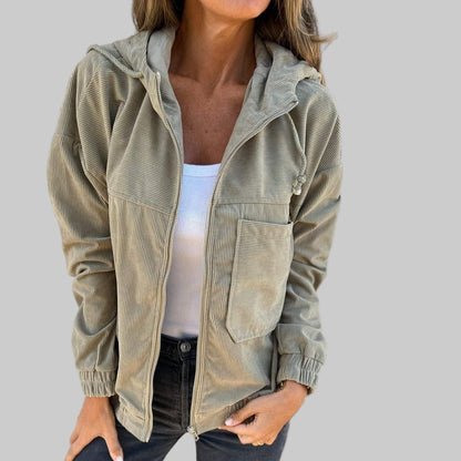 Alice - Veste  Élégante en Velours Côtelé