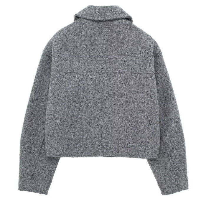 LÉA VESTE COURTE LAINE POLYAMIDE LUXE