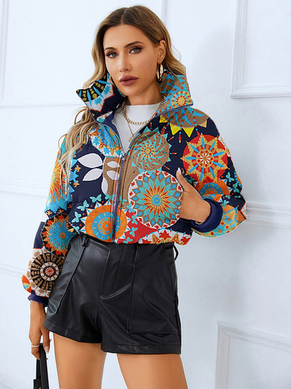 Printed Short Jacket – Bread Coat Style
