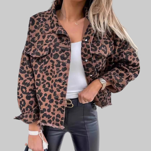 Élodie Veste Motif Léopard