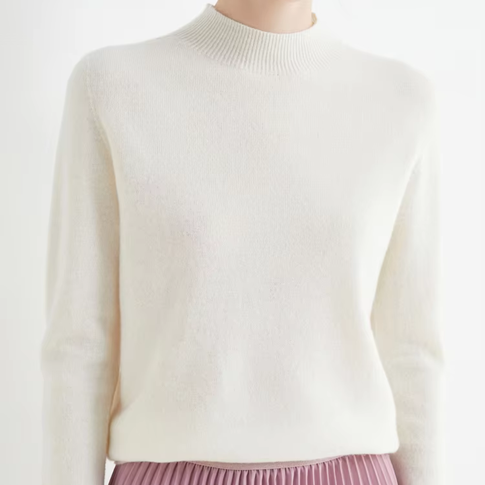 Sophie High Neck Sweater in Soft and Chic Wool