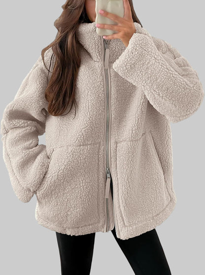 ELISA VESTE ZIP-UP LAINE LUXUEUSE