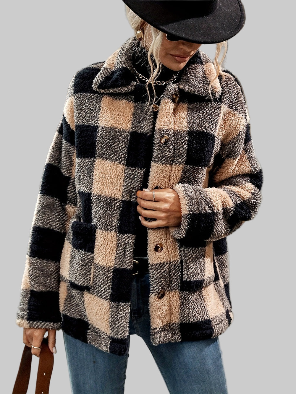 Manteau Plaid Décontracté – Chaleur et Style Réunis