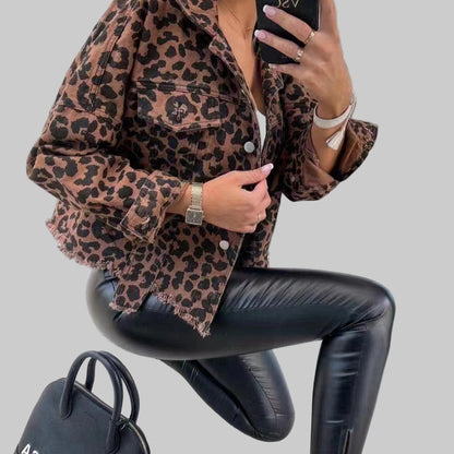 Élodie Veste Motif Léopard