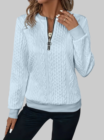 LUNA PULL MAILLE ZIPPPÉE ULTRA DOUCE