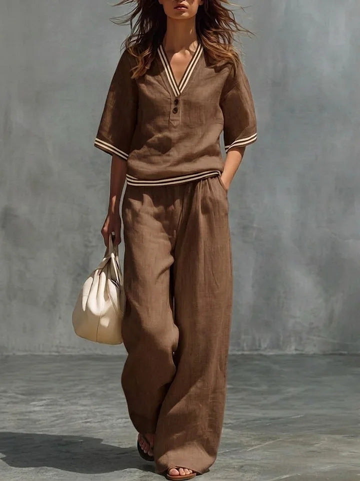 NOA™ ENSEMBLE COTON & LIN CHIC NATUREL