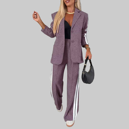 Ensemble Élégance Rayée  Intemporel et Confortable