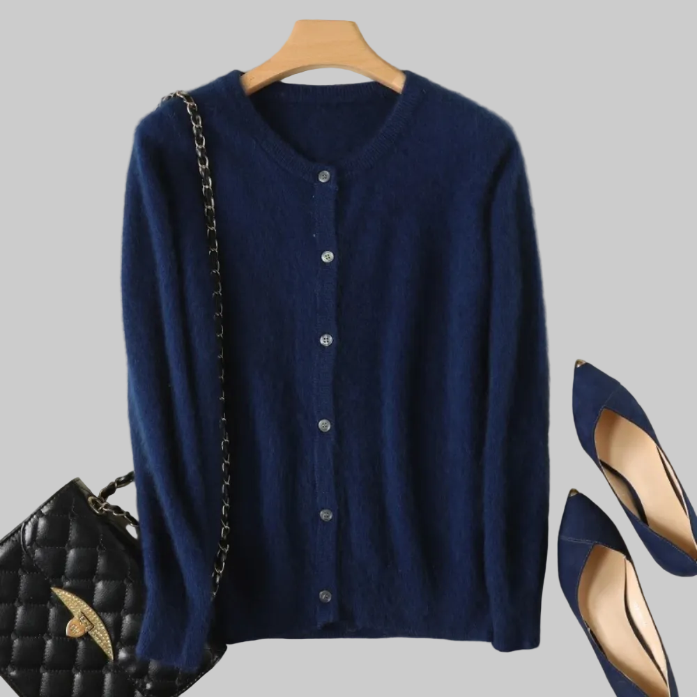 CLARA CARDIGAN IN SOFT AND LUXURIOUS MINK CASHMERE