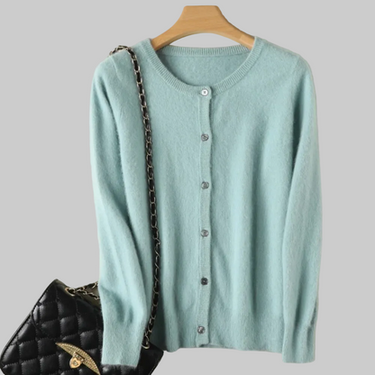 CLARA CARDIGAN IN SOFT AND LUXURIOUS MINK CASHMERE