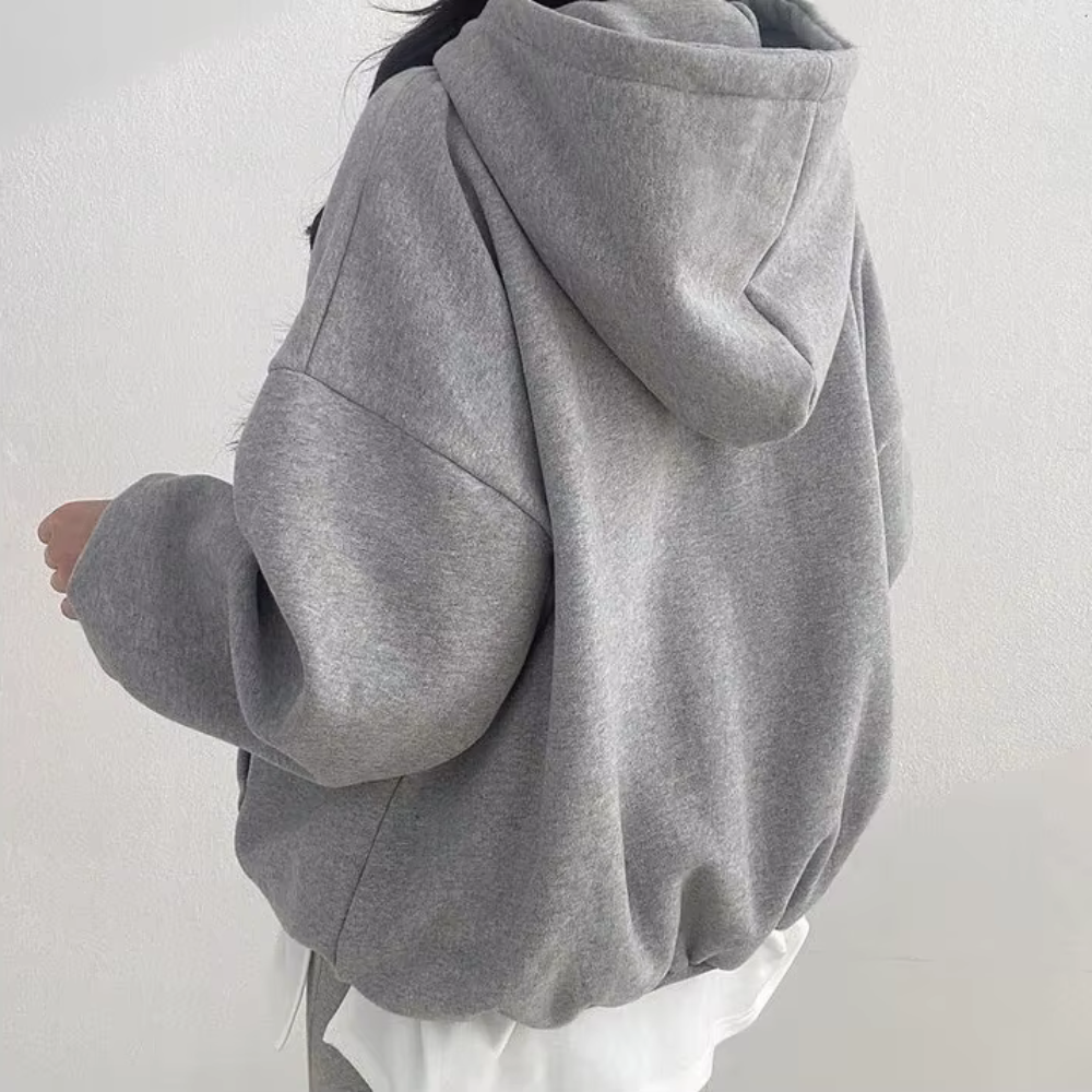 Léa fleece-lined hoodie, comfortable and chic