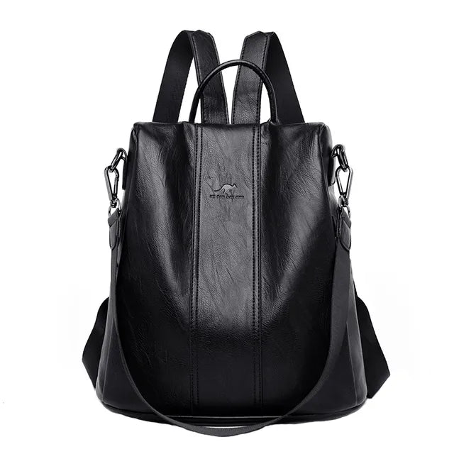 Léna convertible backpack in elegant vegan leather